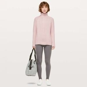 Lululemon Bring The Cozy Turtleneck in Misty Pink Size 6.